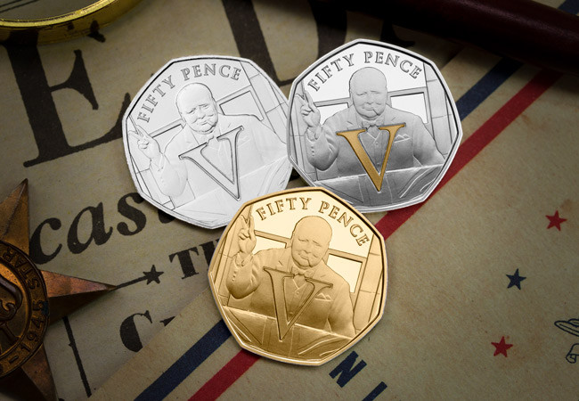  The 50p coin is the first one featuring Winston Churchill