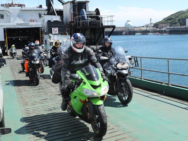 Bikers arrive at Douglas Sea Terminal on the Isle of Man. (File picture).