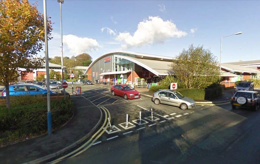 The group were arrested after buying food at this Tesco on the Isle of Man